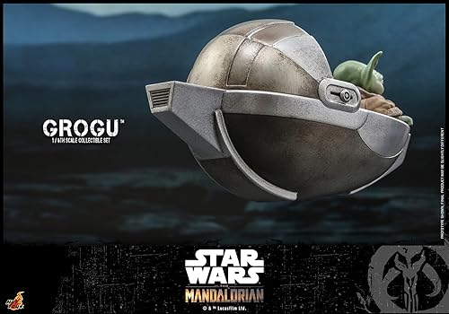 Miniatura 3 de TV Masterpiece Mandalorian Grogoo y juego de accesorios 1/6 escala figura verde (HT908288)