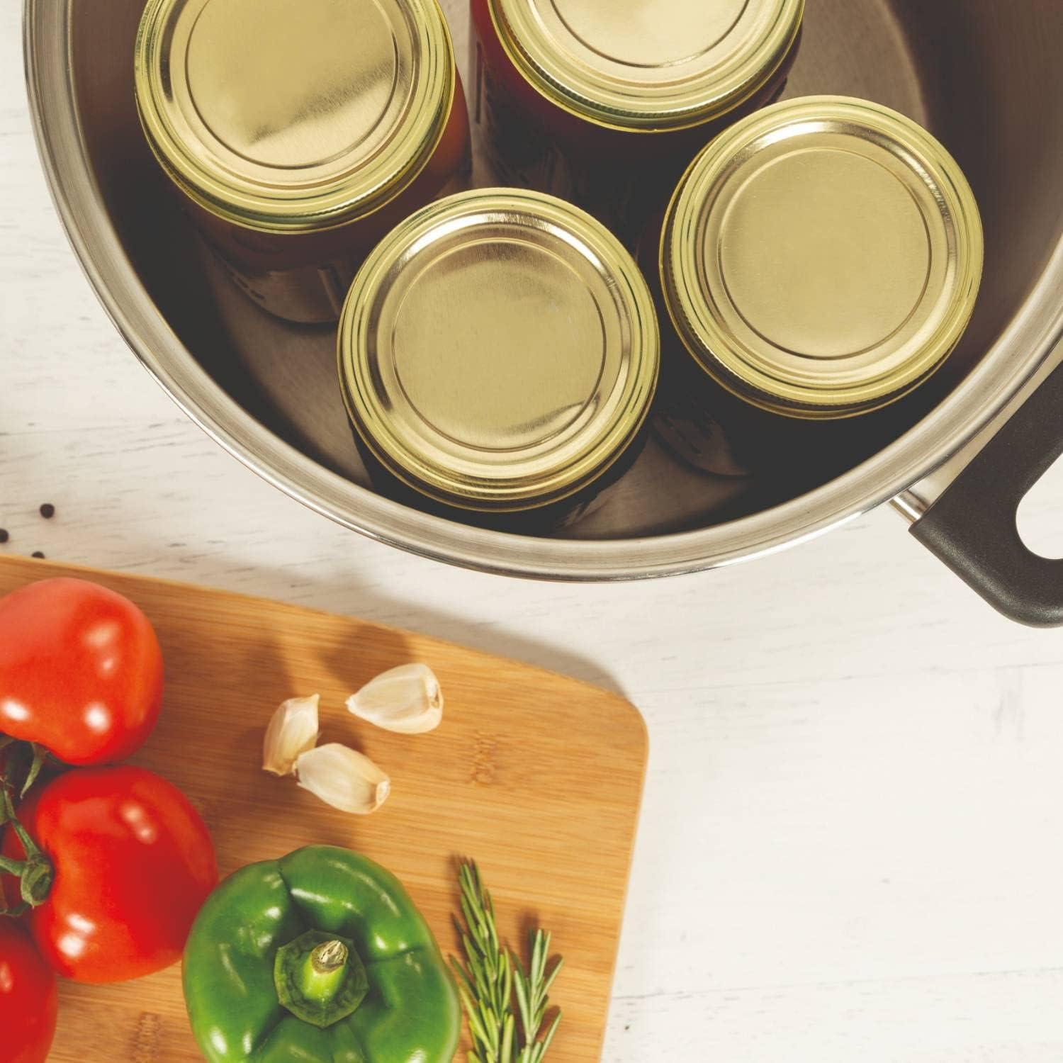 Lehman's Mason Jar Canning Lids - Wide Mouth Lid Toppers Fit Ball and Kerr Jars, 3.25 inch Food Grade with Thick Seals, USA Made, 300 Count