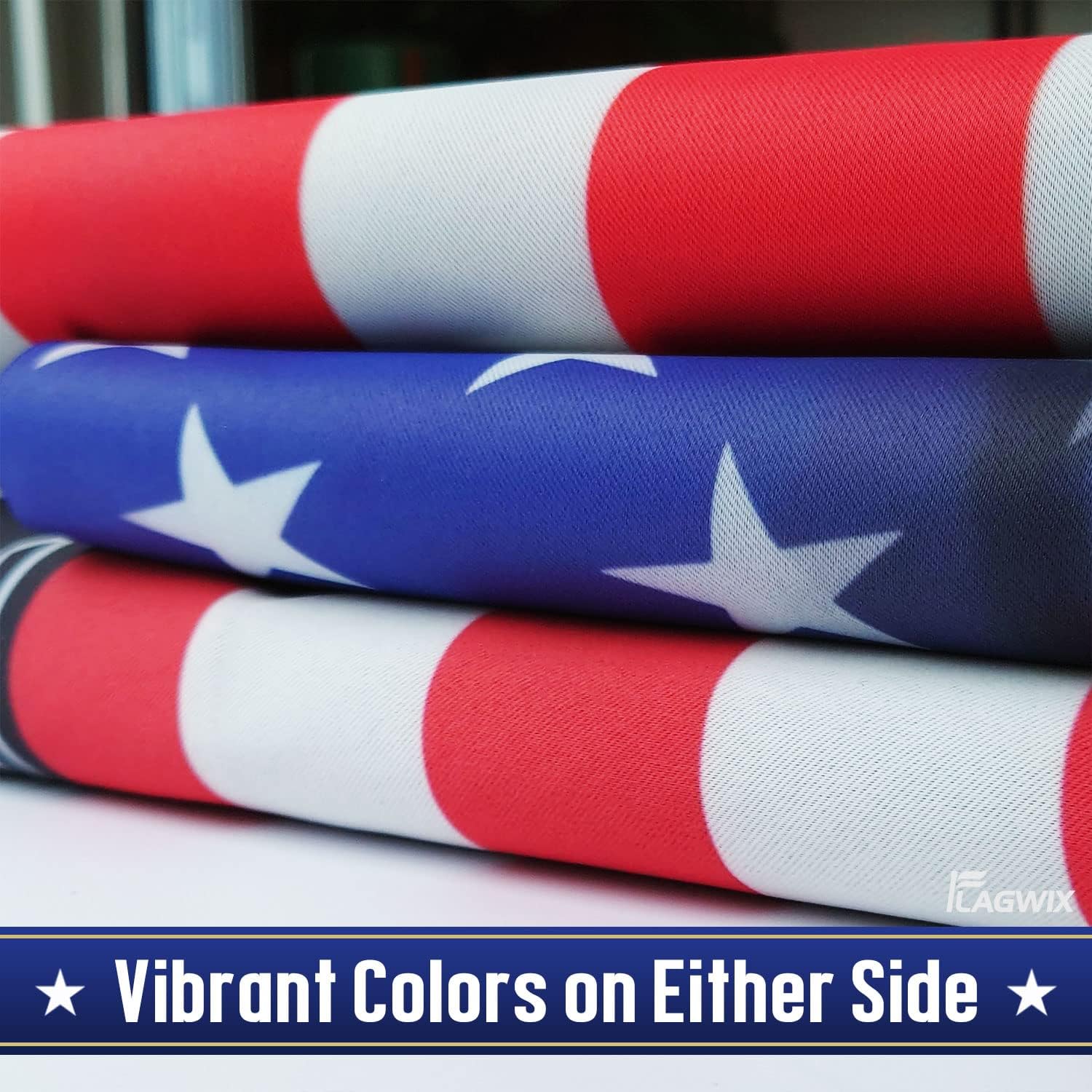 FLAGWIX Patriot American Flags, Decorations For Home, Outside, Independence Day House Flag, Patriot Decorations, American Patriotic Eagle Flag - 3x5 Outdoor Decor Flag with Grommets - Image 5