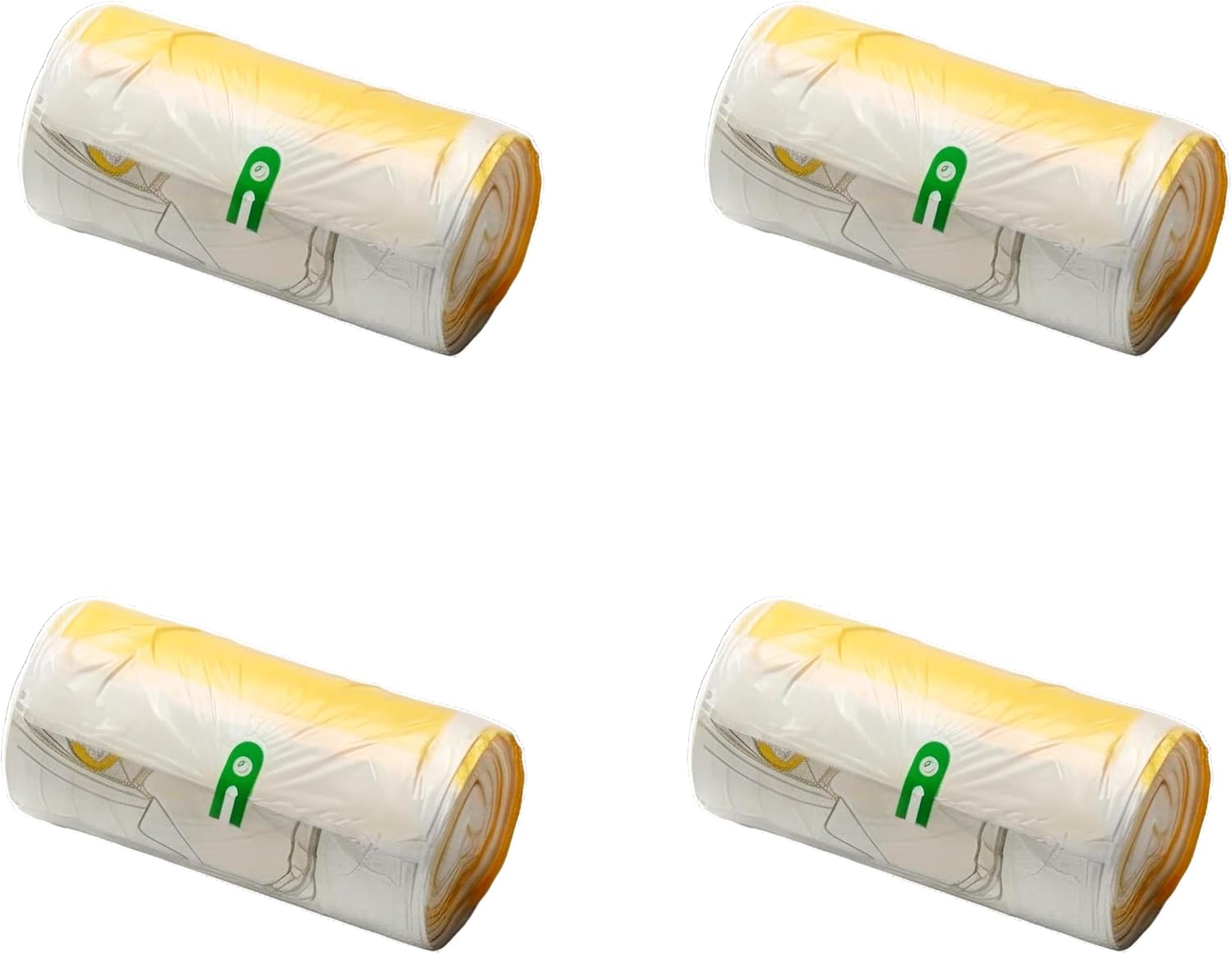 Waste Bags compatible with Furrytail Automatic Cat Litter Box Pro, Disposable Refill Liners, 4 Pack