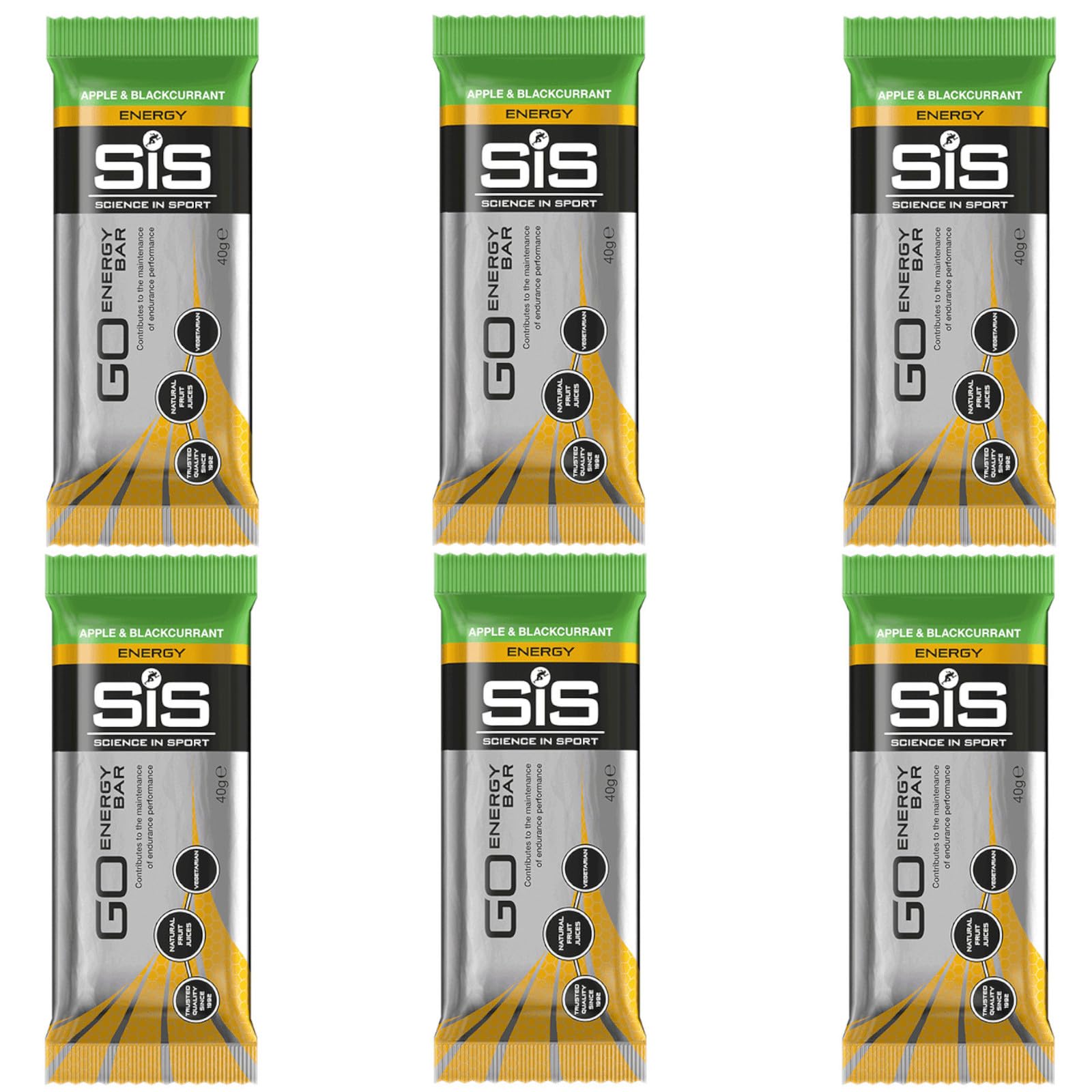 SIS Go Energy Bars Mini 40g - Apple & Blackcurrant (Pack of 6)