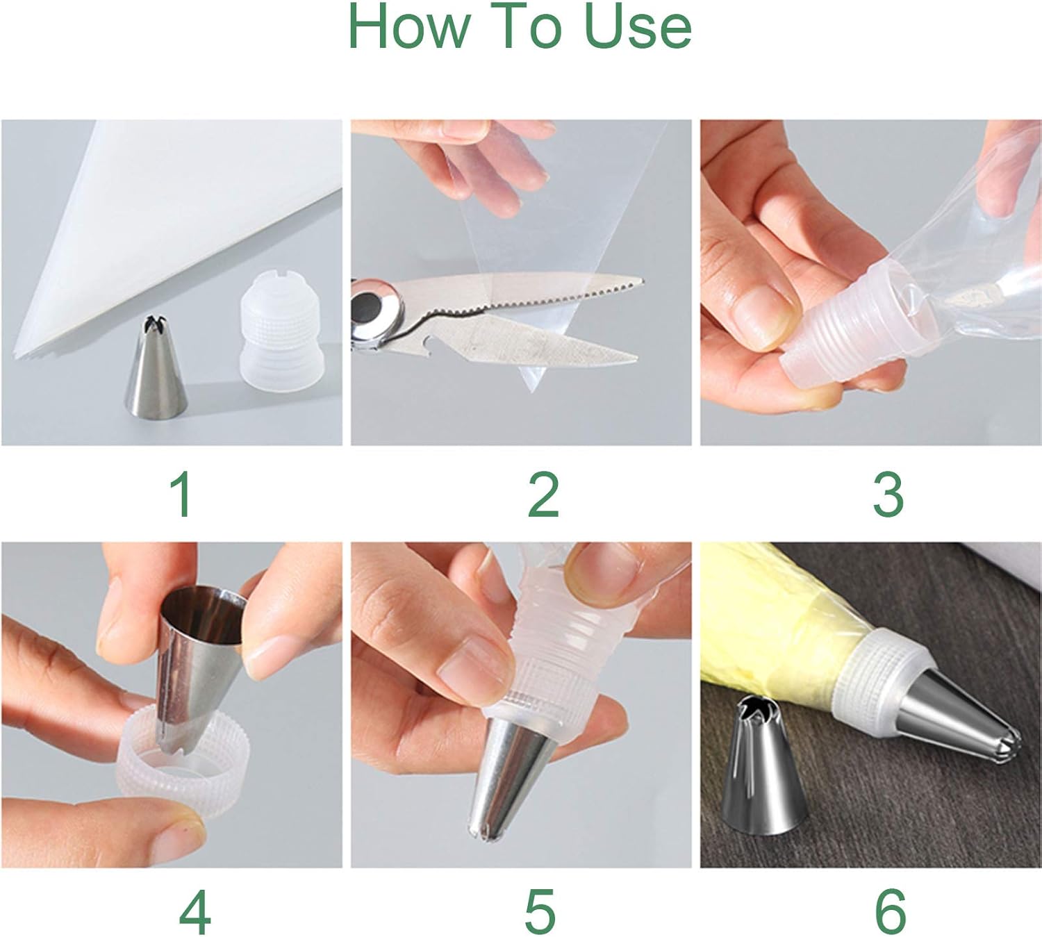 ティップレスパイピングバッグ 使い捨て ロイヤルアイシング フロスティング クッキー ケーキ デコレーション用品 100枚 絞り袋付