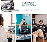 Vista 9 de UCEC Convertidor RCA a USB, dispositivo de tarjeta de captura de audio y video USB 2.0 para PC, convertidor de video analógico a digital