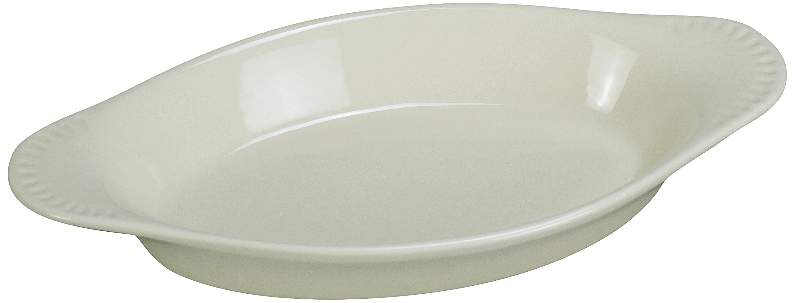 Yanco CO-12-W Welsh Rabbit Crock, Oval, 12 oz Capacity, 10
