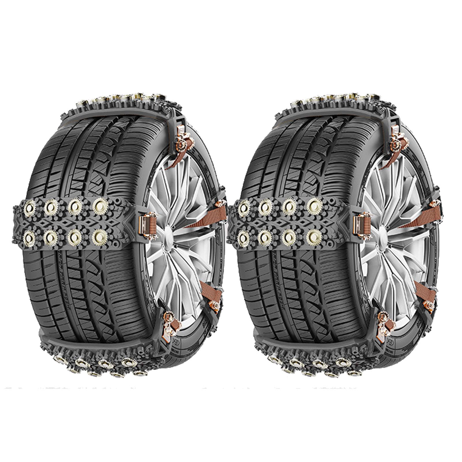 Cadenas Coche Nieve, Accesorios Coche Cadenas Nieve Cadena Coche Nieve Cadenas de Nieve para Coche Cadenas Nieve Coche Black 10pcs