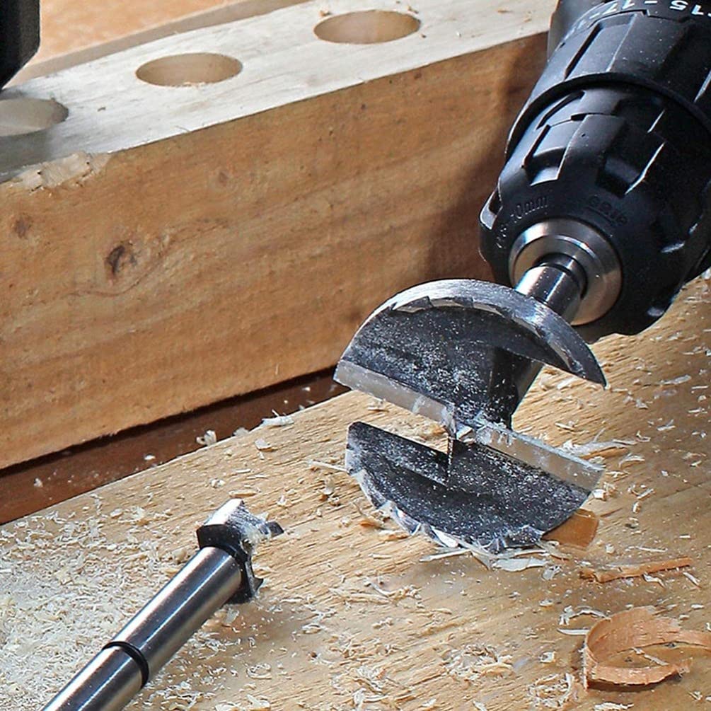 Set Flat Wing Drill Bit Woodworking Drill Bit Woodworking Hole Saws Flat for Slipcover Tuck Grips Tile Tools Punch Hole Wood Carbon Steel