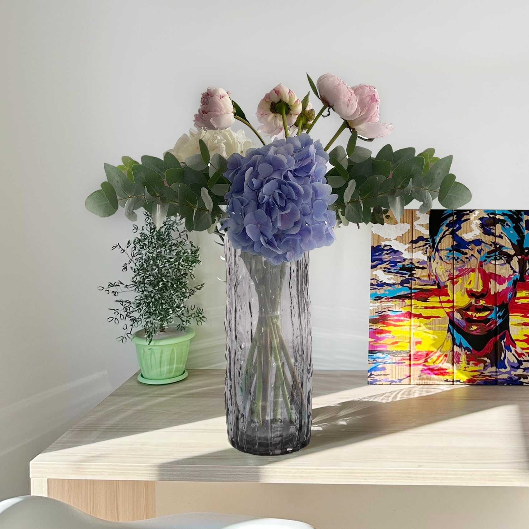 12 Pack Glass Cylinder Vases Tall Clear Flower Vase For Centerpieces, Hurricane Floating Candle Holder Wedding Decorations Floral Vase Bulk Table Shelf Pa - View #9