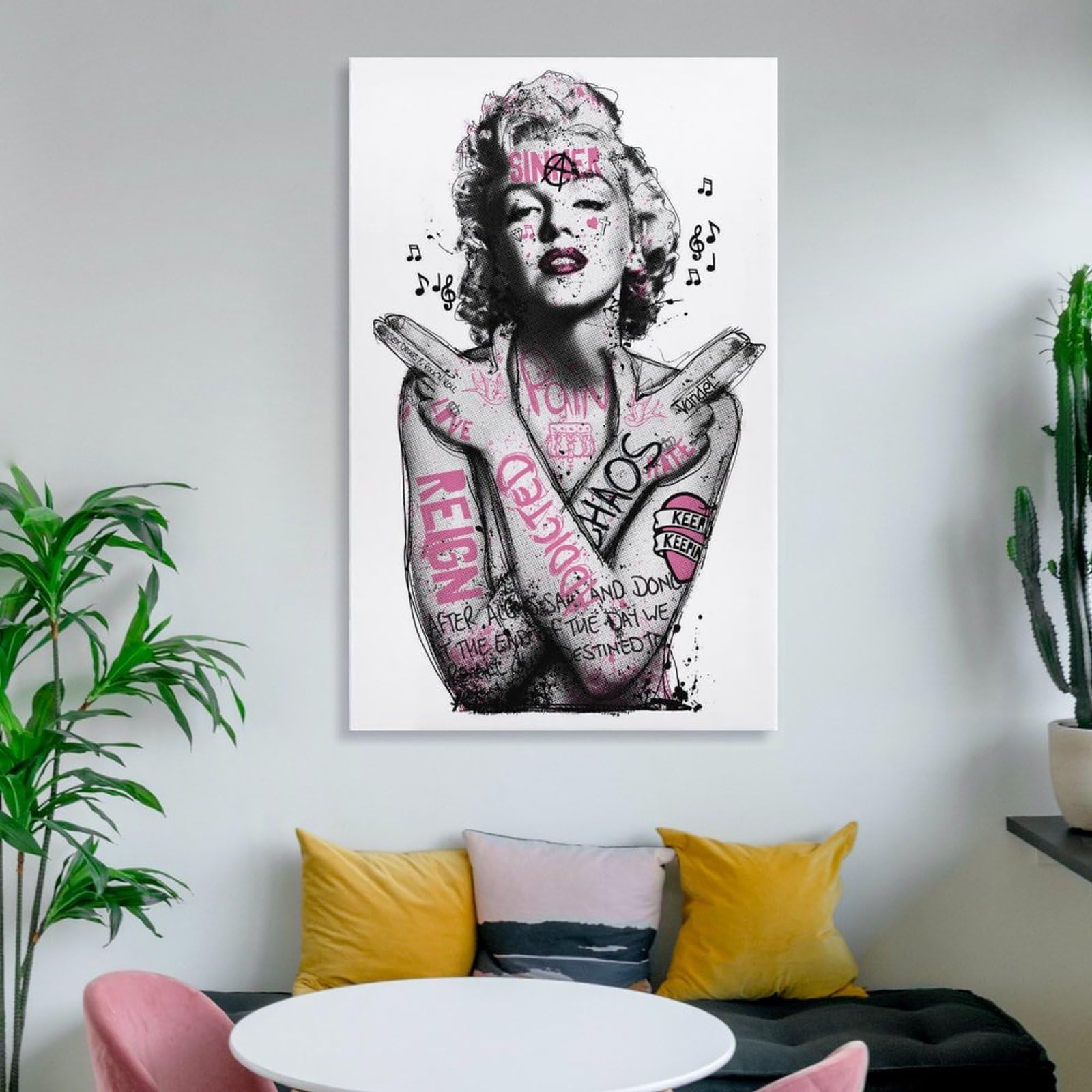 Amazon.co.jp: アートパネル Banksy バンクシー マリリンモンロー
