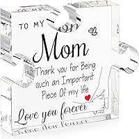 Vista 10 de Regalos para Tía de Sobrina - Placa Única de Pieza de Rompecabezas de Acrílico para Cumpleaños de Tía, Decoraciones de Escritorio, Regalo para Tía