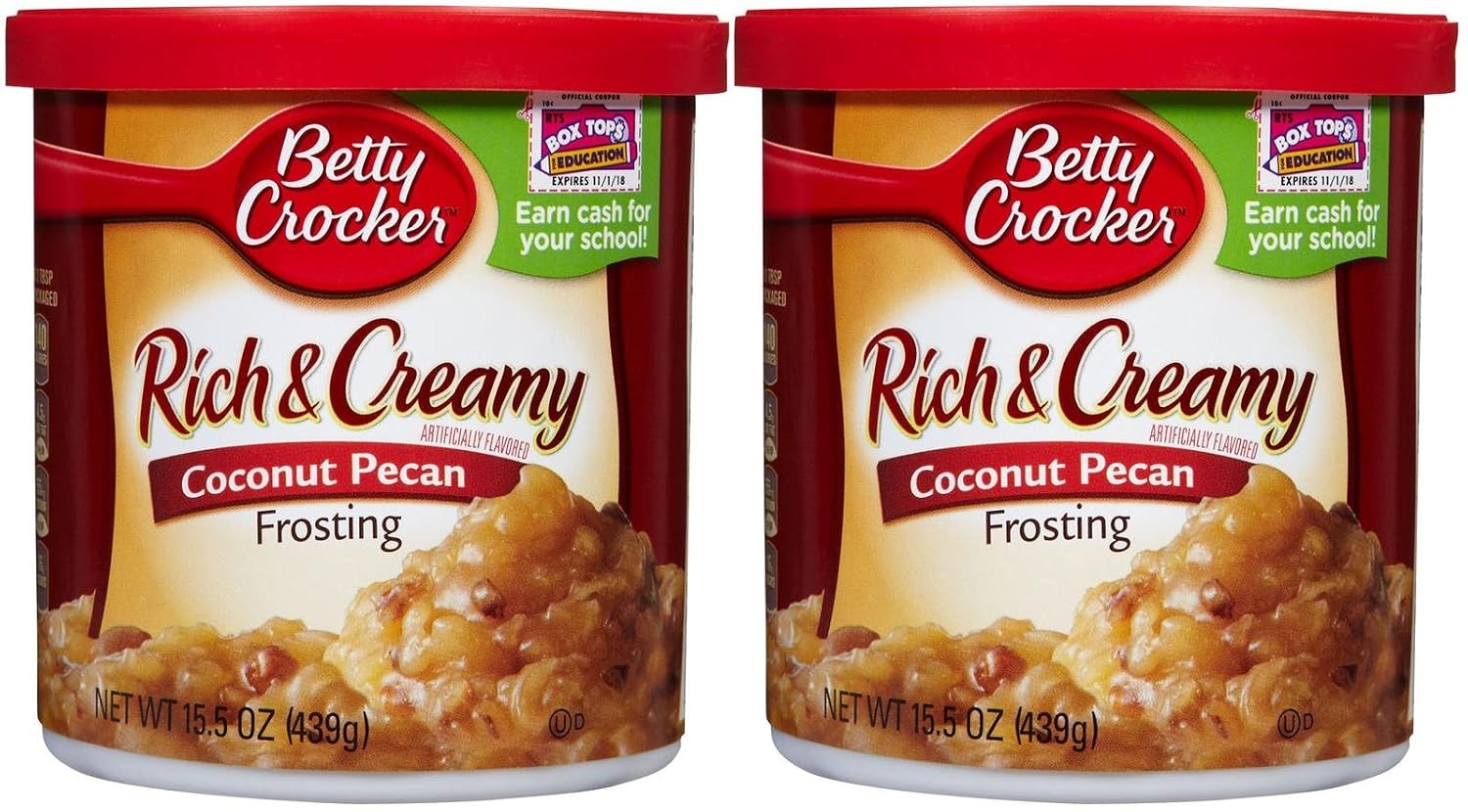Betty Crocker Rich & Creamy Frosting - Coconut Pecan - 14.5 oz - 2 pk