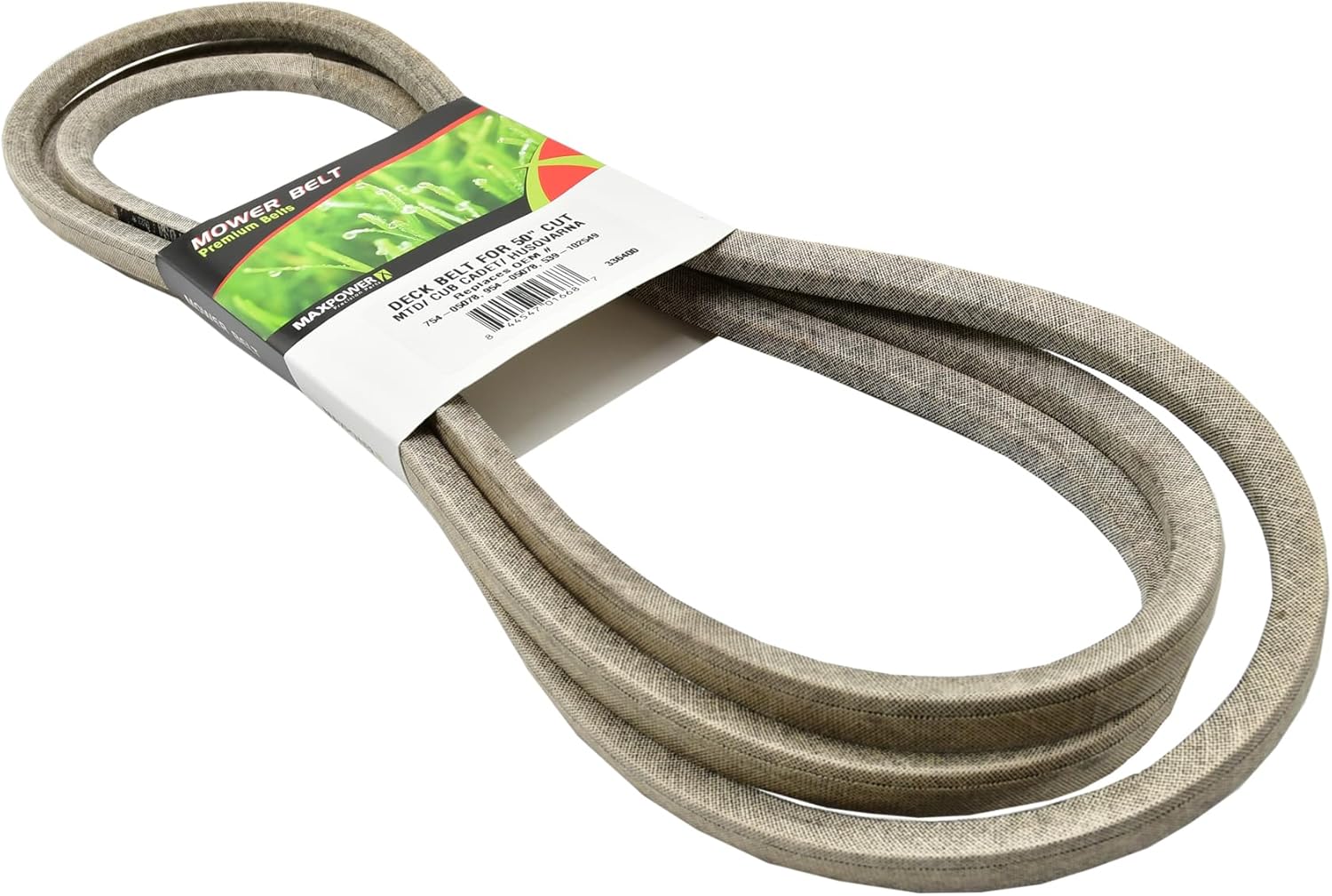 MaxPower 336400 Deck Drive Belt for Select 50" Cub Cadet Ultima Zero Turns Replaces OEM # 954-05078, 754-05078