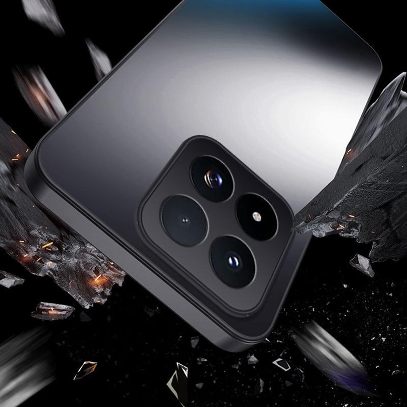 Custodia Per Xiaomi 17Max, Copertura Del Cavalletto Ad Anello Rotante | Protezione Della Lente Guscio Antiscivolo Antiscivolo Custodia(Purple)