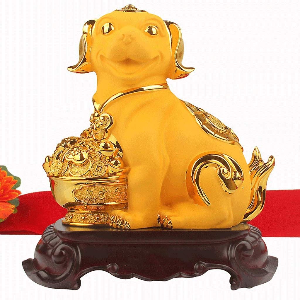 Sculpture de chien du zodiaque pour décoration de bureau et maison