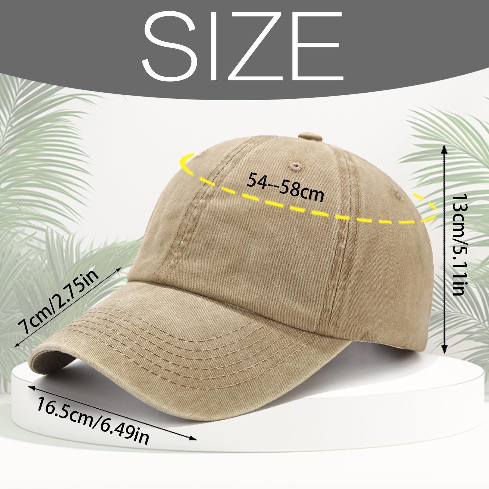 Gorra de Béisbol Unisex Ajustable Solar Ligera para Hombre Mujer Casual Running Tenis Golf
