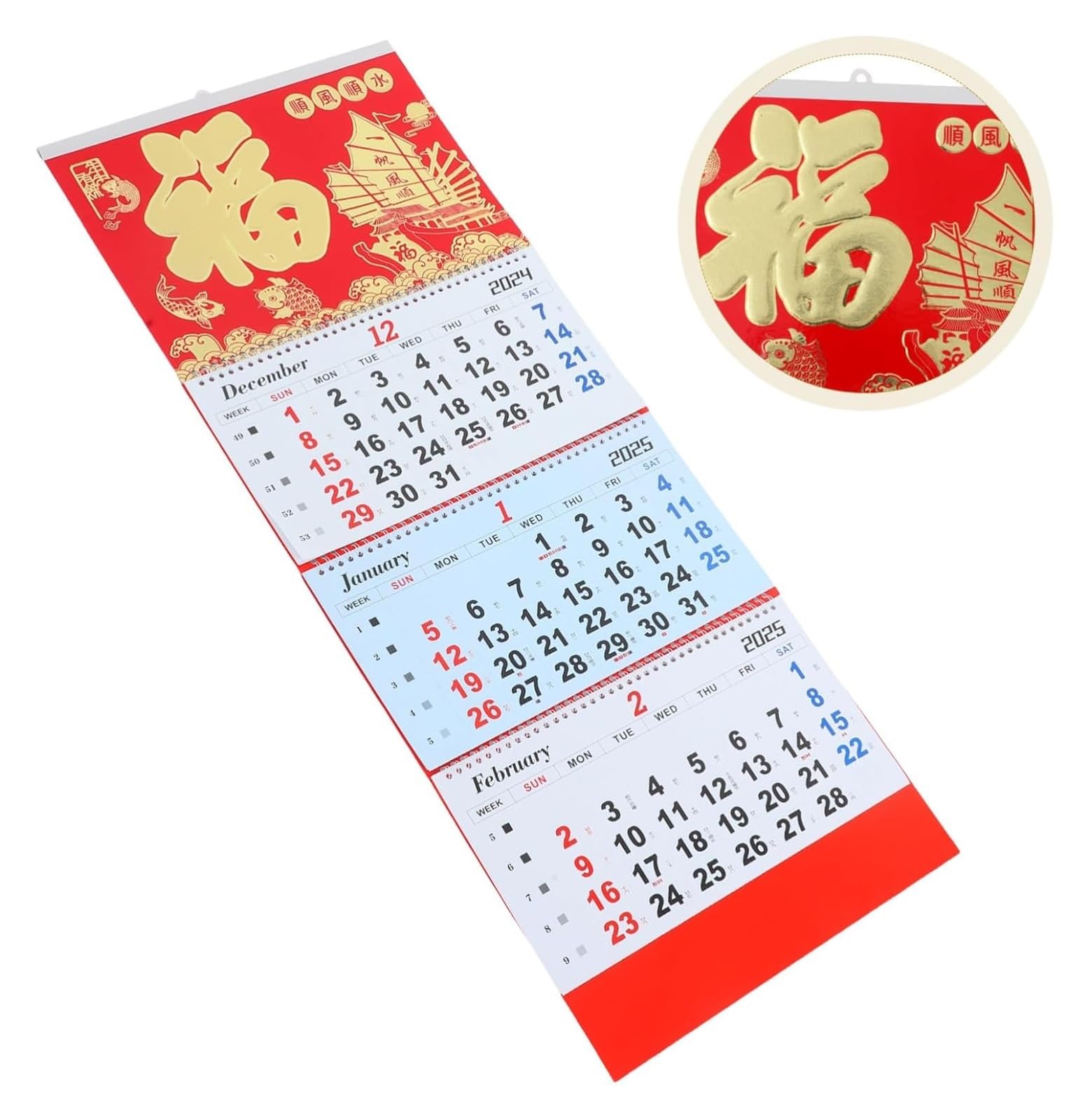 Tischkalender, Tischkalender 2025, Kalender, Neujahrskalender, Monatsplaner, Arbeitsplaner, chinesischer Monatskalender, Chinesisch