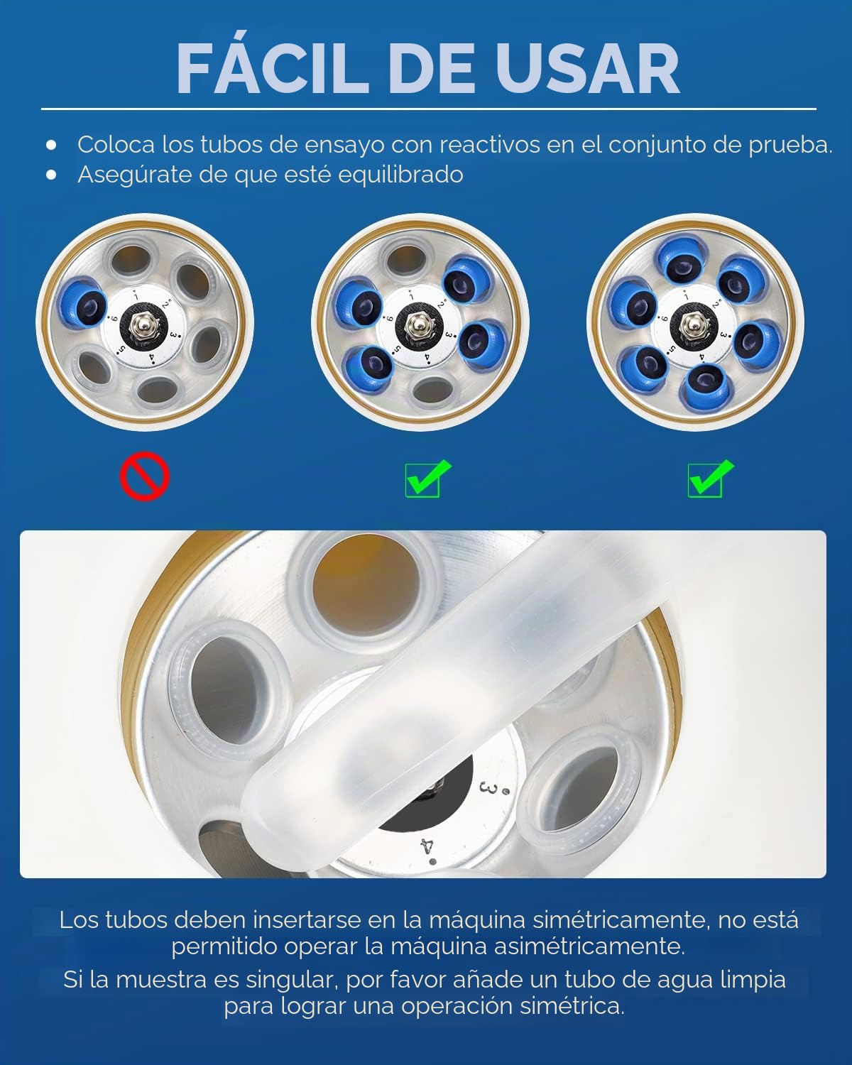 Mxmoonant Centrifugadora de Laboratorio 4000rpm 6x20ml 1790xg 60min Temporizador para Tubos PRP Separación Muestras Enchufe UE
