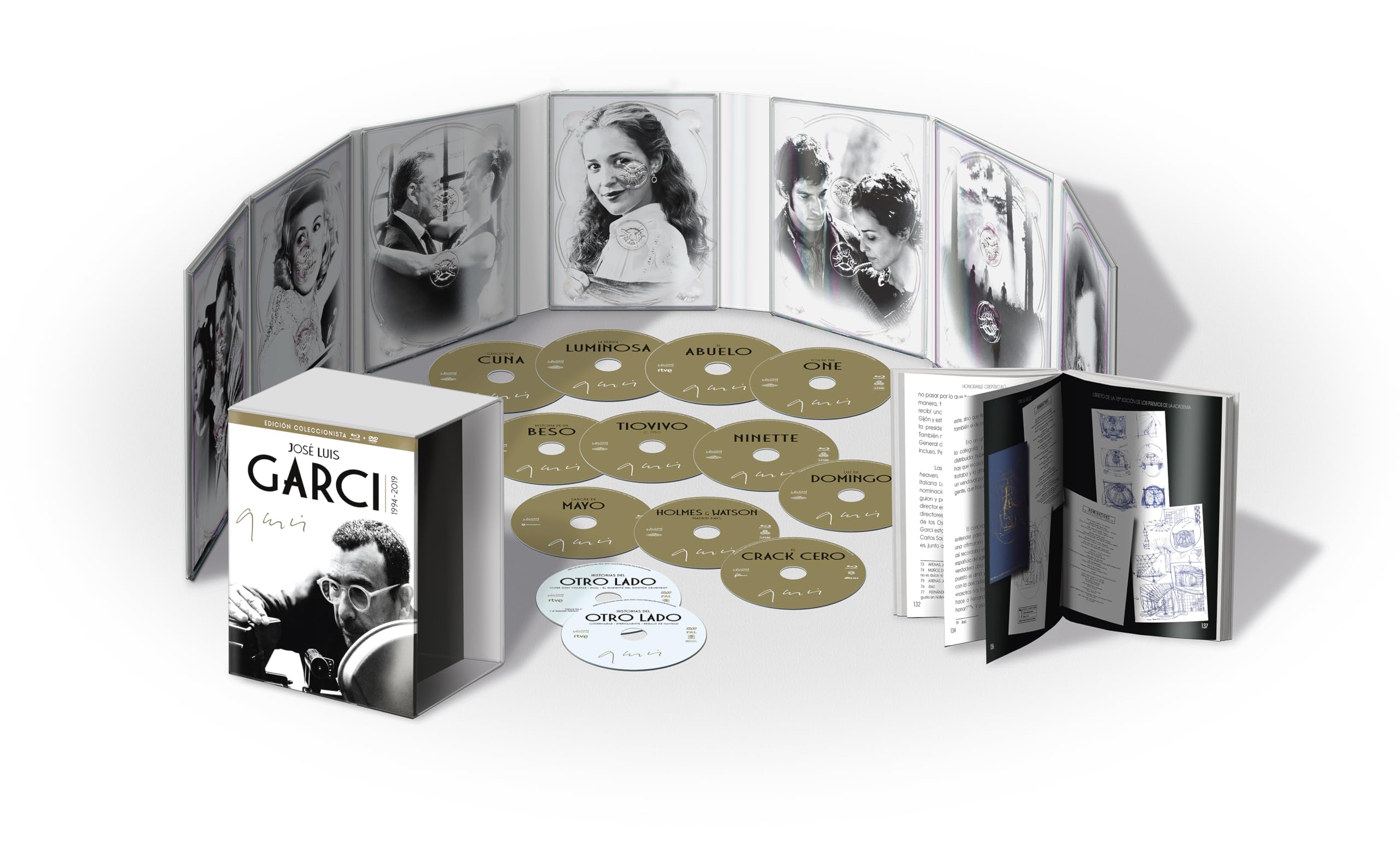 Jose Luis Garci - Edicion Coleccionista (1994-2019): Pack 11 Peliculas (Blu-ray) + Tv Serie: Historias Del Otro Lado (6 capítulos) (DVD) + Libro 415 Páginas