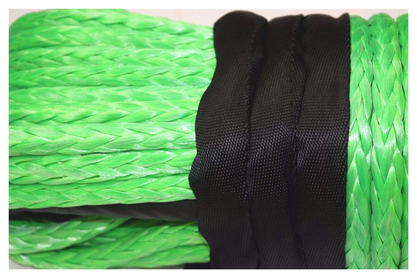 Syntetyczna lina wyciągarki, Green 16mm * 40m Liny Wciągarki syntetycznej, liny Uhmwpe do wciągarki elektrycznej, liny wciągarki plazmowej, liny holownicze do pojazdów terenowych 4WD ATV UTV
