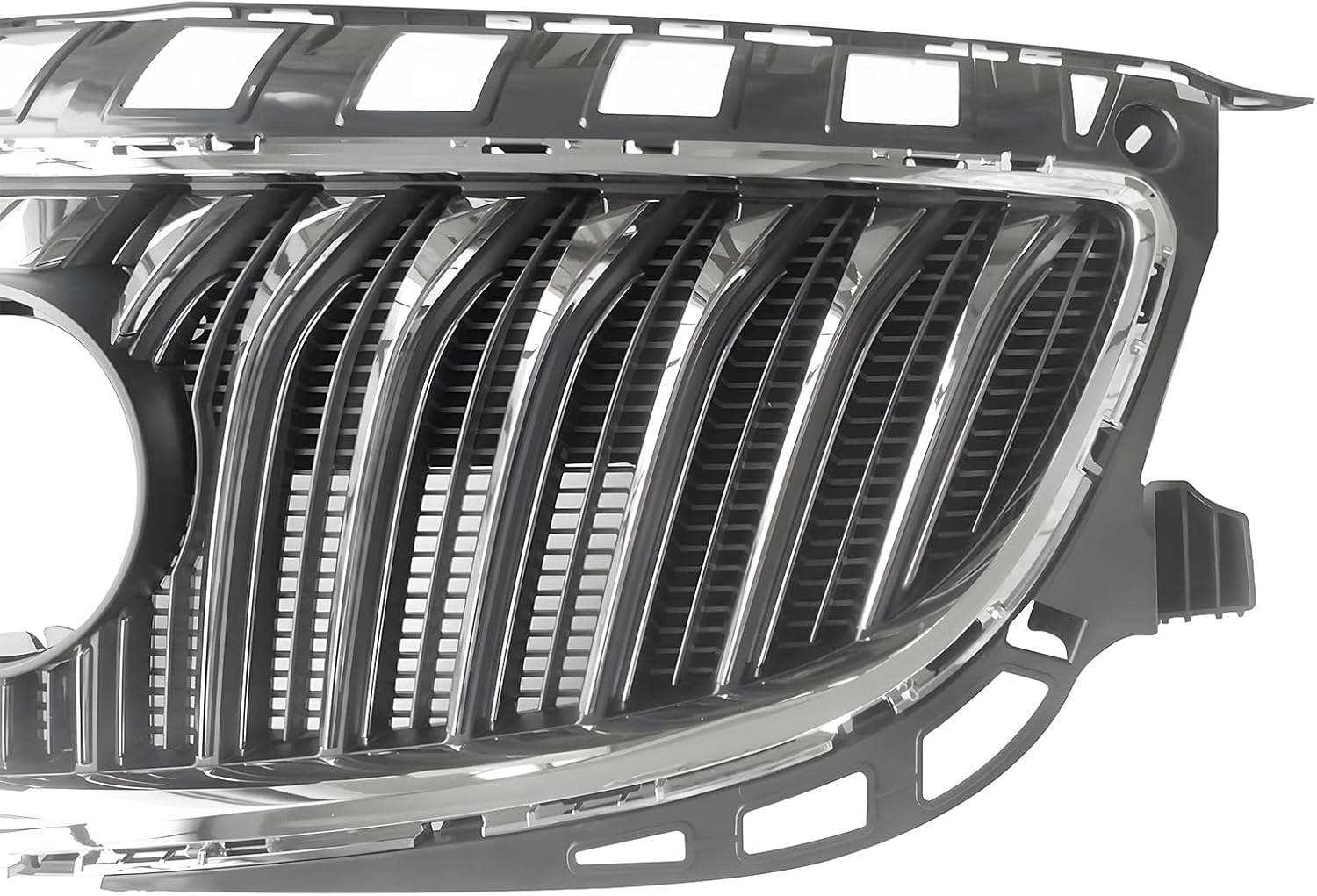 Front Bumper Grille Chrome Grill, Compatible with Buick Regal 2014-2017, Front Grille Cover Car Accessories