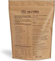 Vista 2 de MB Herbals Polvo de amla dessembrado – 8 onzas / ½ libra (8.01 oz) Polvo de amalaki puro de pulpa de bayas Amla Sin semillas y natural