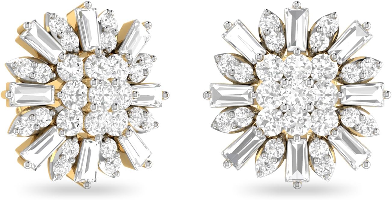 PC Jeweller The Gabriell 18KT Yellow Gold & Diamond Earring
