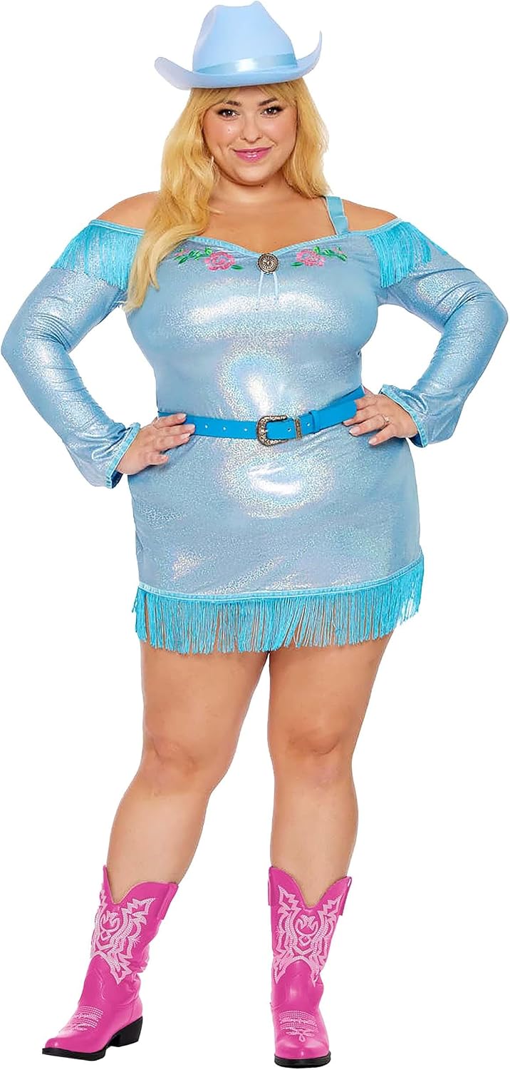 Dreamgirl Adult Cowgirl Costume, Womens Rhinestone Cowgirl Halloween Costume