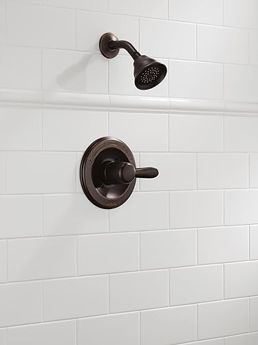 Miniatura 2 de Delta Lahara 14 Series 5-Setting Shower Faucet Set, Oil Rubbed Bronze Shower Head and Handle Set, Valve Trim Kit, Venetian Bronze T14238-RB
