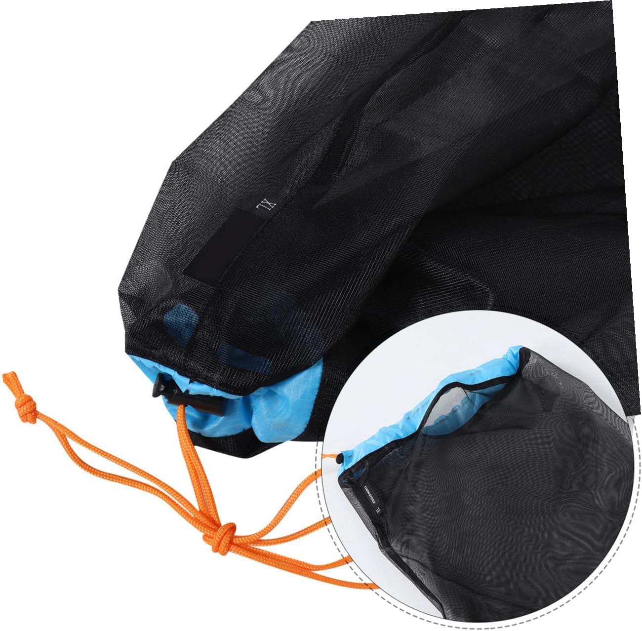 1set Outdoor Sports Camping Hammock Storage Sack Mesh Drawstring Bag for Travel Gear Lightweight Polyester Compression Sack for Clothes and Sleeping Bags