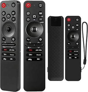 Control Remoto MR25GA Magic Remote Compatible con LG Smart TV 2025, Control Inteligente con AI, Puntero y Control por Voz, Negro, con Funda de Silicona