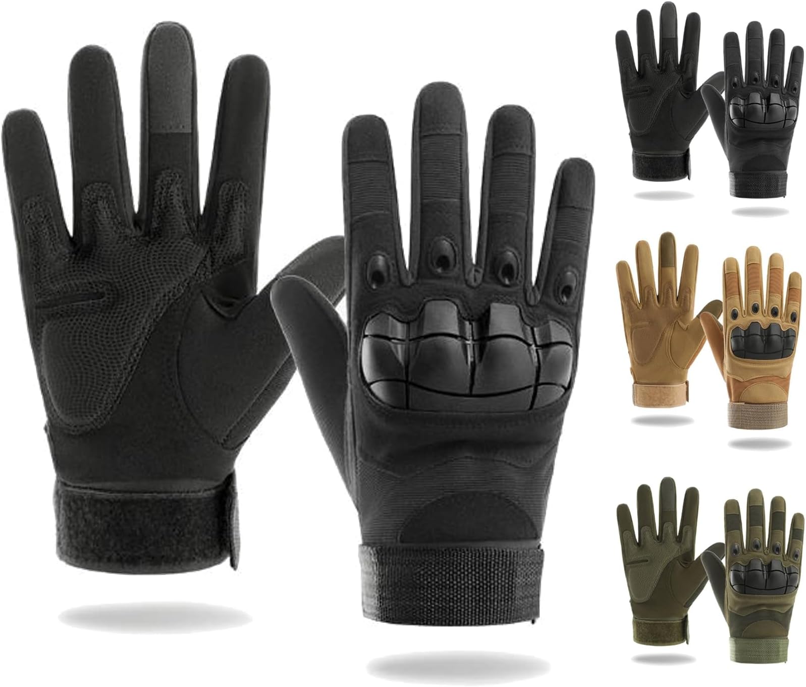 Tactical Full Finger Gloves With Soft Knuckle Protection Touchscreen Fully Protective Non-Slip for Outdoor Sports Riding