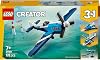 LEGO Creator 3’ in 1 Airplane: Racing Aircraft 31160-7 Years and Above Toy Making Set for Kids That Can Turn into a Jet or Helicopter, Birthday Gift (178 Pieces)