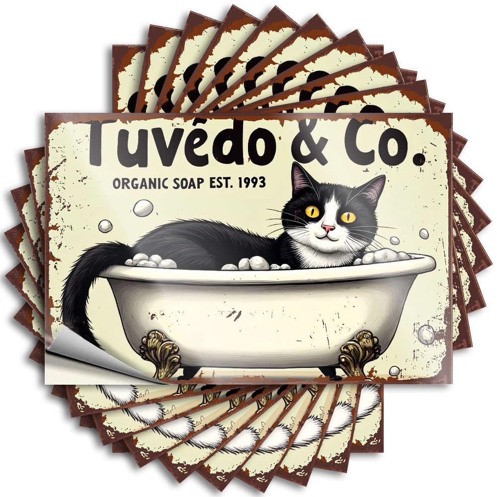 Tuvedo & Co. Organic Soap, Established 1993 Decals Country Room Decor Self Adhesive | Fire Hard Vinyl Sticker Pack for Sports(8X12CM)