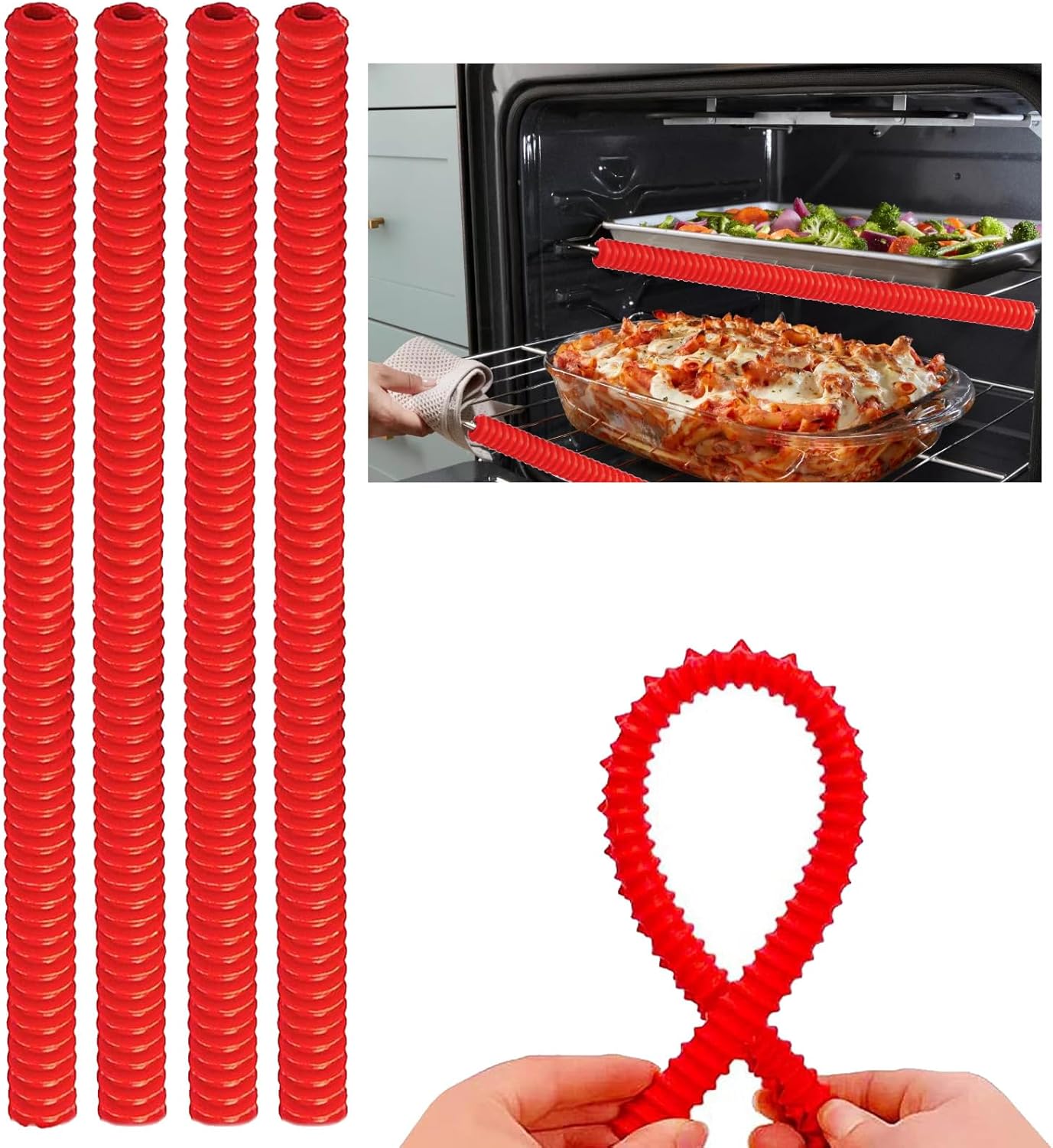 Fychuo Oven Rack Protectors, 4PCS Heat Resistant Oven Rack Shields, 14.