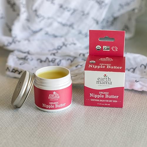 Miniatura 10 de Earth Mama Organic Nipple Butter™ Nipple Cream Safe for Breastfeeding Postpartum Essentials for Nursing Non Lanolin Nipple Cream, 2 fl oz