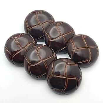 くるみボタンです。 Amazon | エデンボタン 革調 くるみボタン 29.8mm 6個入 茶[B-35