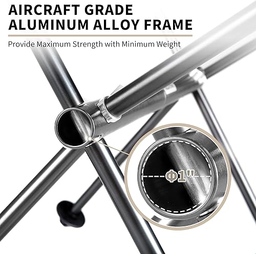 Miniatura 4 de Naturehike YL05 Silla de camping, silla de campamento portátil ultraligera con bolsa de almacenamiento, silla de playa plegable compacta para