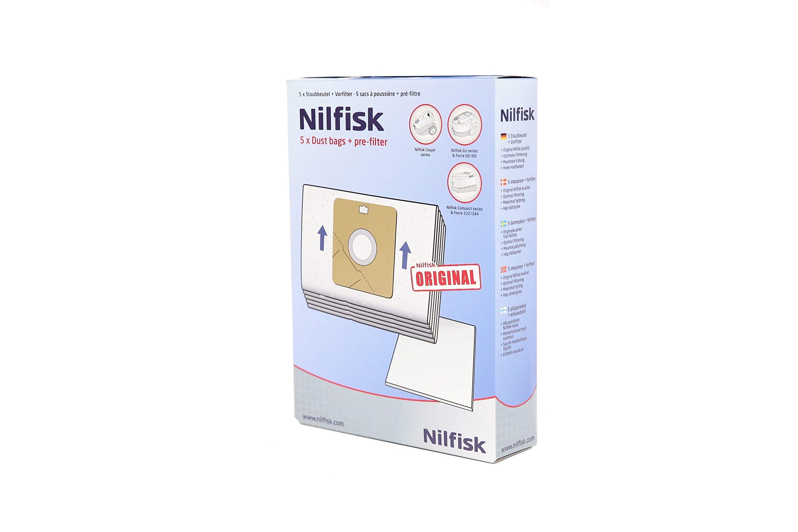 Sacs Nilfisk Power - Aspirateur - Petit électroménager/Sacs Compatibles