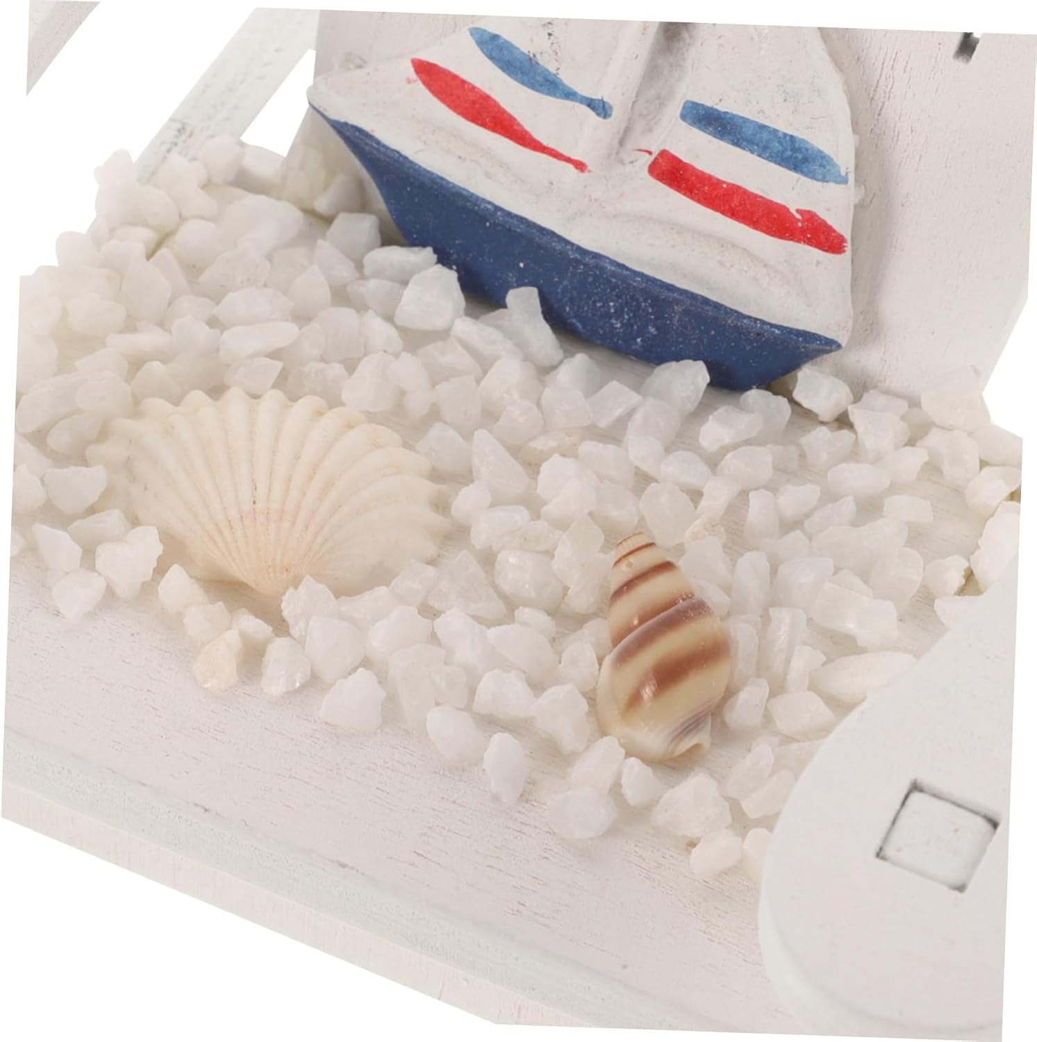 GARVALON Beach Theme Miniature Chairs 2pcs Wooden Decorations Home Miniature Furniture for Wedding Party