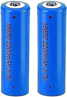 Rechargeable Battery 3.7V Battery 2200 MAh High Performance for Household Devices, Camara,2 Pcs,Button Top