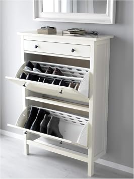 IKEA Hemnes Shoe Cabinet With 2 Compartments, White