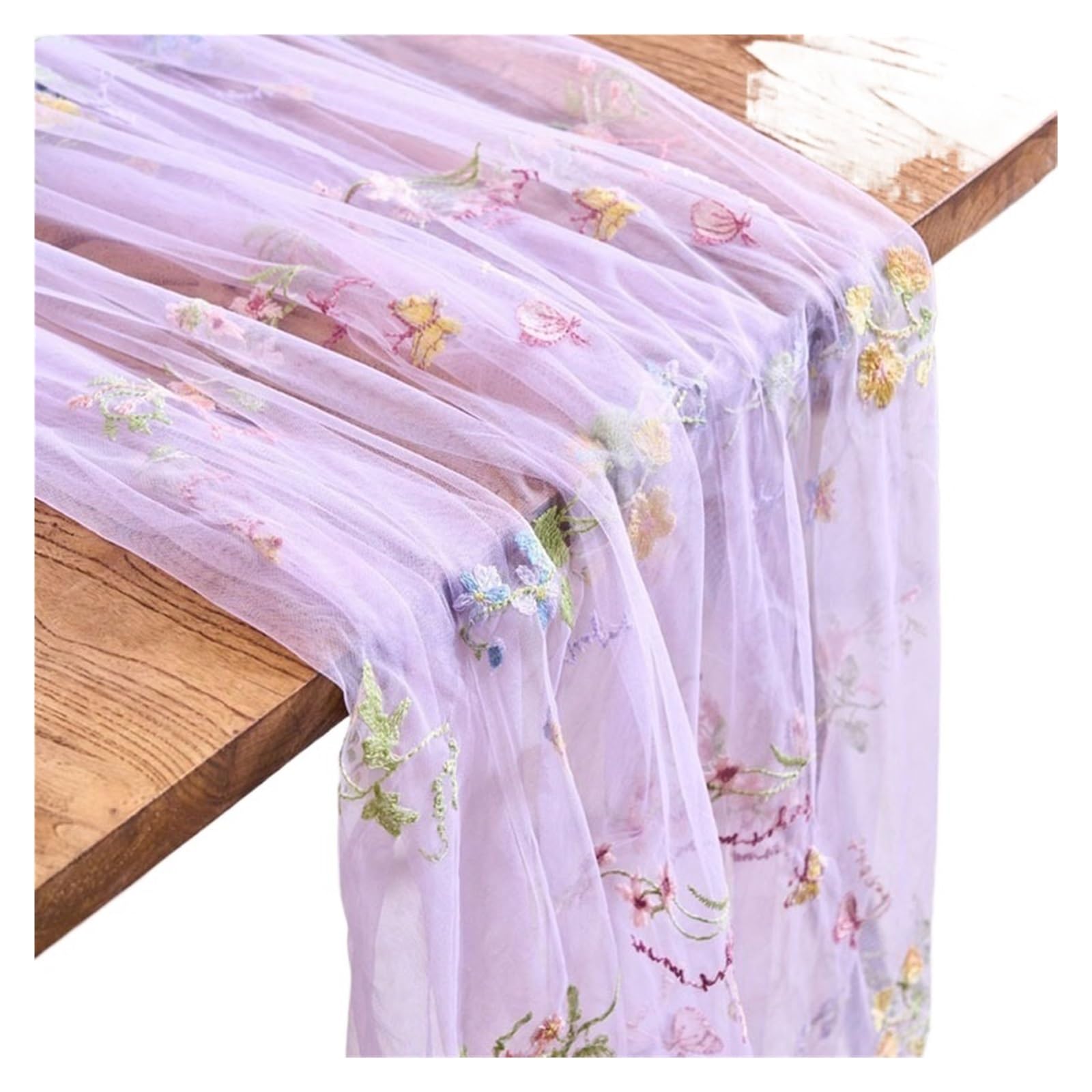 floral tablecloth Flower Butterfly Embroidered Lace Table Runner