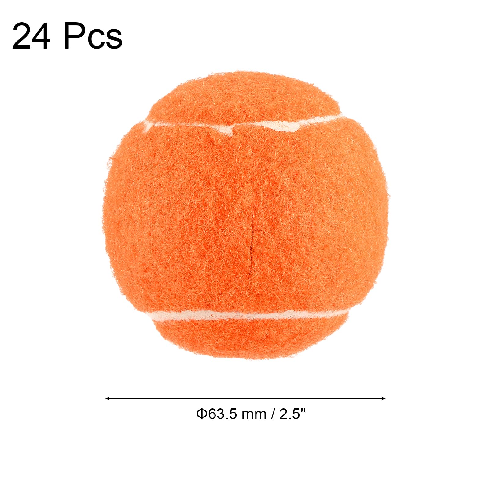 QUARKZMAN Bolas De Tenis Precortadas para Andadores, 24Pcs - Bolas De Tenis para Sillas, Cubiertas para Patas De Mesas De Tenis, Bolas Deslizantes De Fieltro para Patas Protección（Naranja