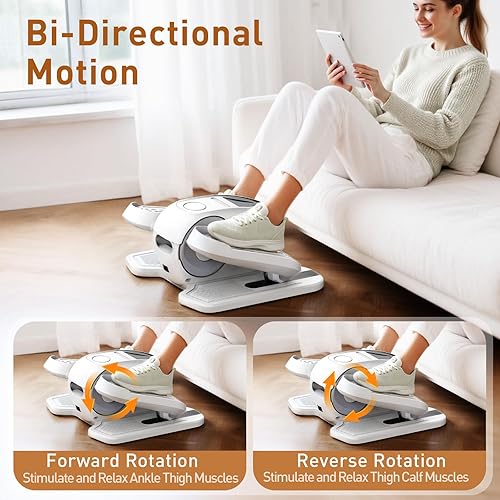 Miniatura 4 de Máquina de ejercicios elíptica debajo del escritorio, ejercitador de piernas elipse como se ve en la televisión, ejercitador de piernas de 12