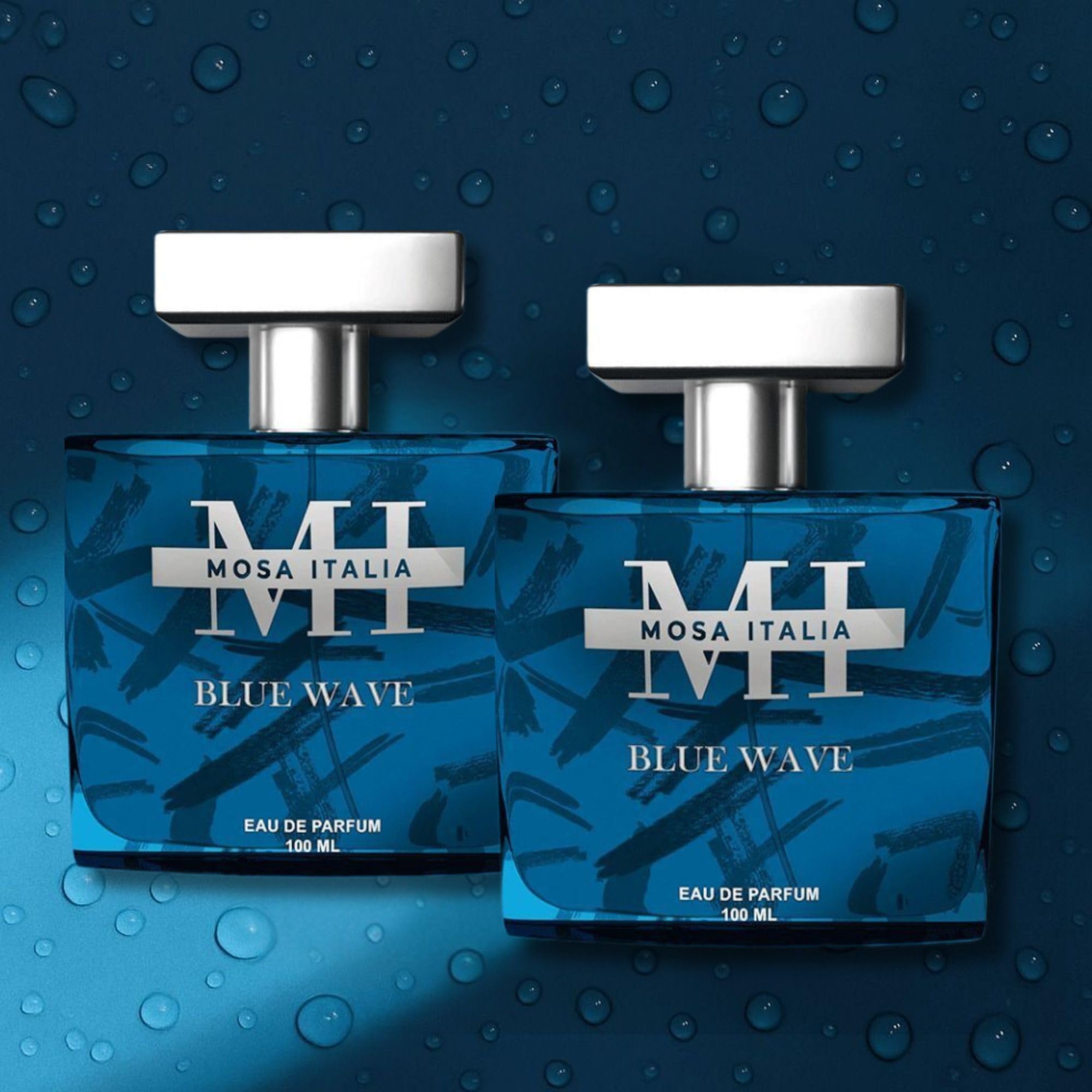 Blue Wave Perfume for Men & Women (100ml x 2) | Long Lasting Luxury Fragrance Gift Set for Office, Casual Wear & Party-image-14