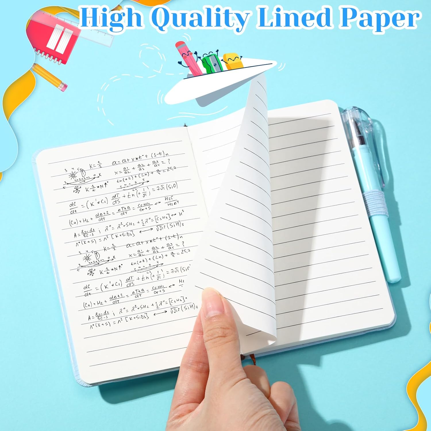 Sayglossy 25 Sets Small Notebook with Pen Bulk 5.6'' x 3.7'' Mini Notebooks and Pens Leather Pocket Journals A6 Ruled Notebooks for Business Work Travel Memos School Office Supplies(Macaron Colors)