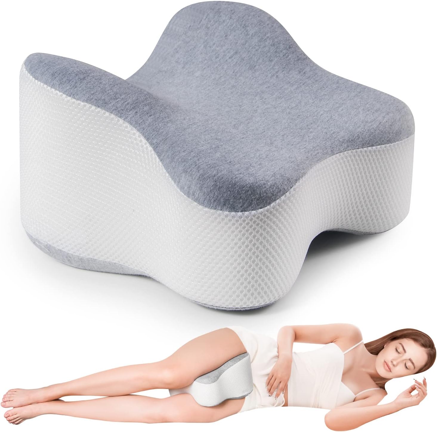 Knee Pillow for Side Sleepers Hip Pain, Leg Pillow for