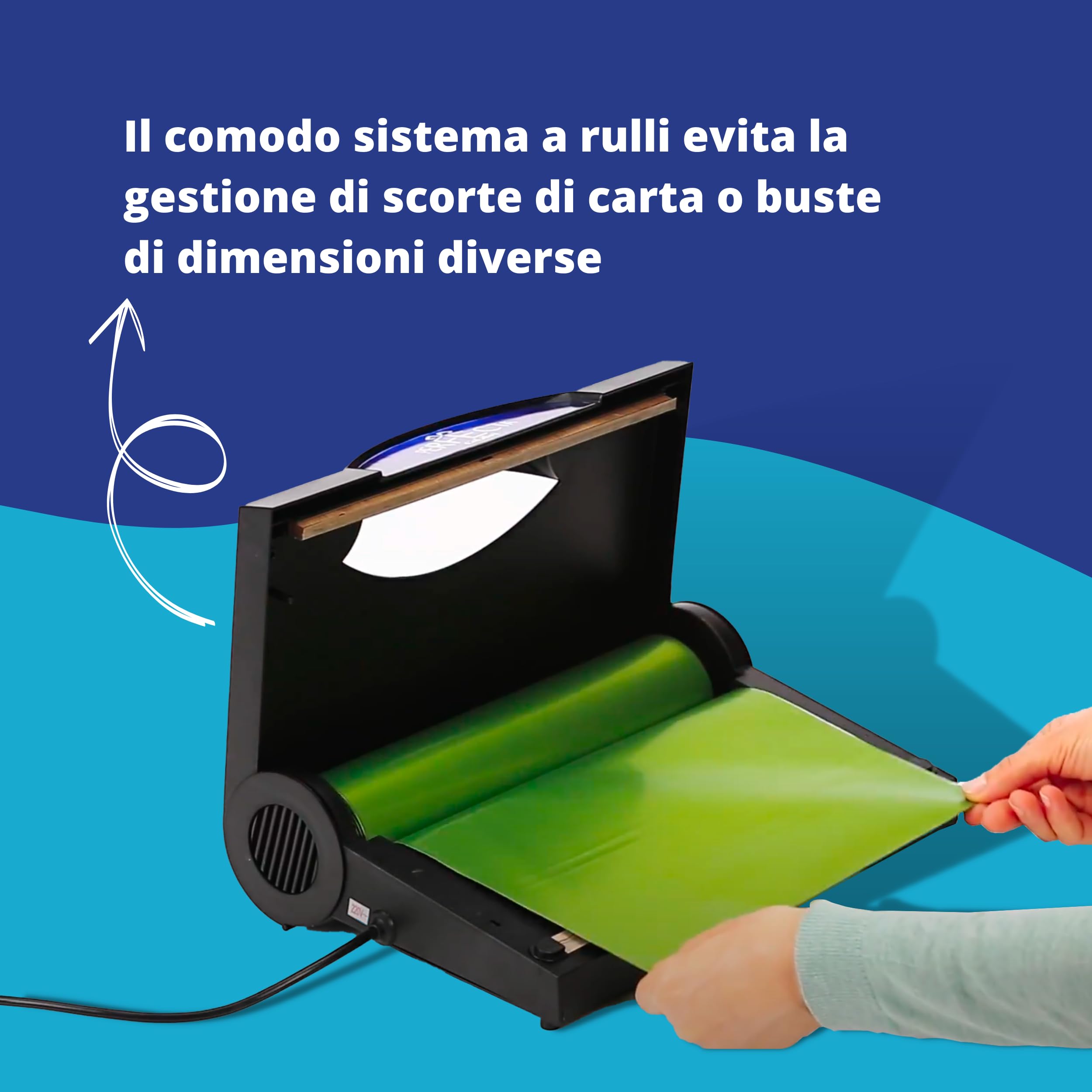 Sigillatrice Sacchetti A Nastro Metallico - Macchina Per Chiudere Bustine Plastica E Cellophane - Foto 3