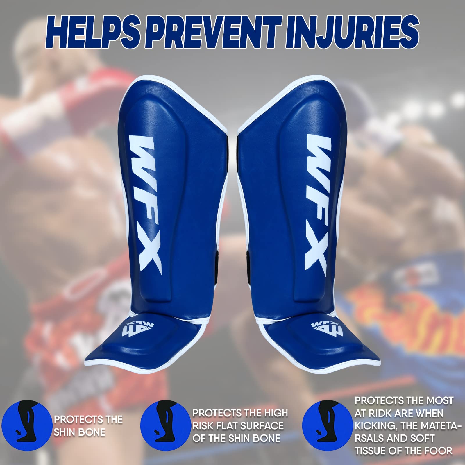 Protector Tibias y Empeine para niños – MMA – Muay Thai – Kick Boxing – Niños y niñas