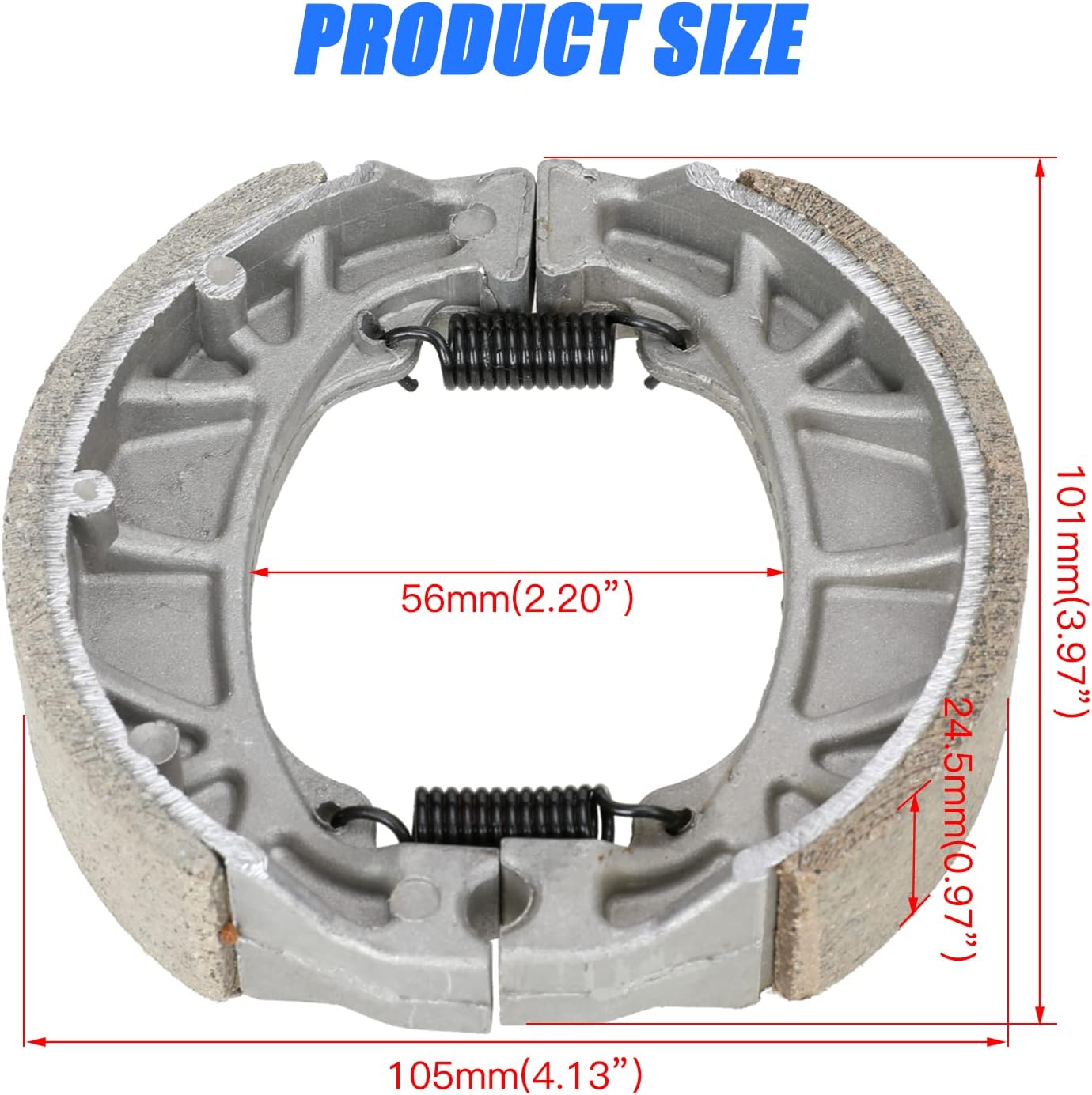 YOXUFA 22mm Handle Brake Lever 172cm 67 inch Rear Drum Brake Cable Cover CG125 Brake Shoes Assembly for Coleman CT200U CT200U-EX BT200X 212cc 196cc 6.5hp Motorsports Mini Bike Parts