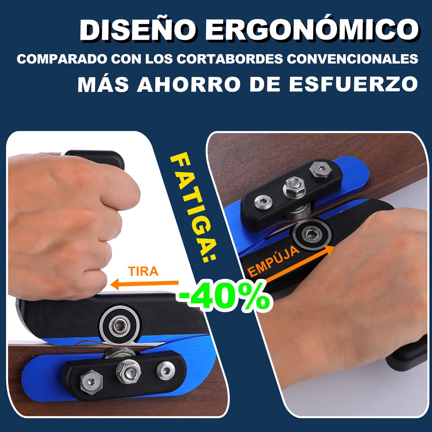 Taglierina per bordatura – Doppio cuscinetto offset per finiture di precisione, taglierina per materiali in eccesso per laminati scatola/PVC/ACP/melammina/vinile